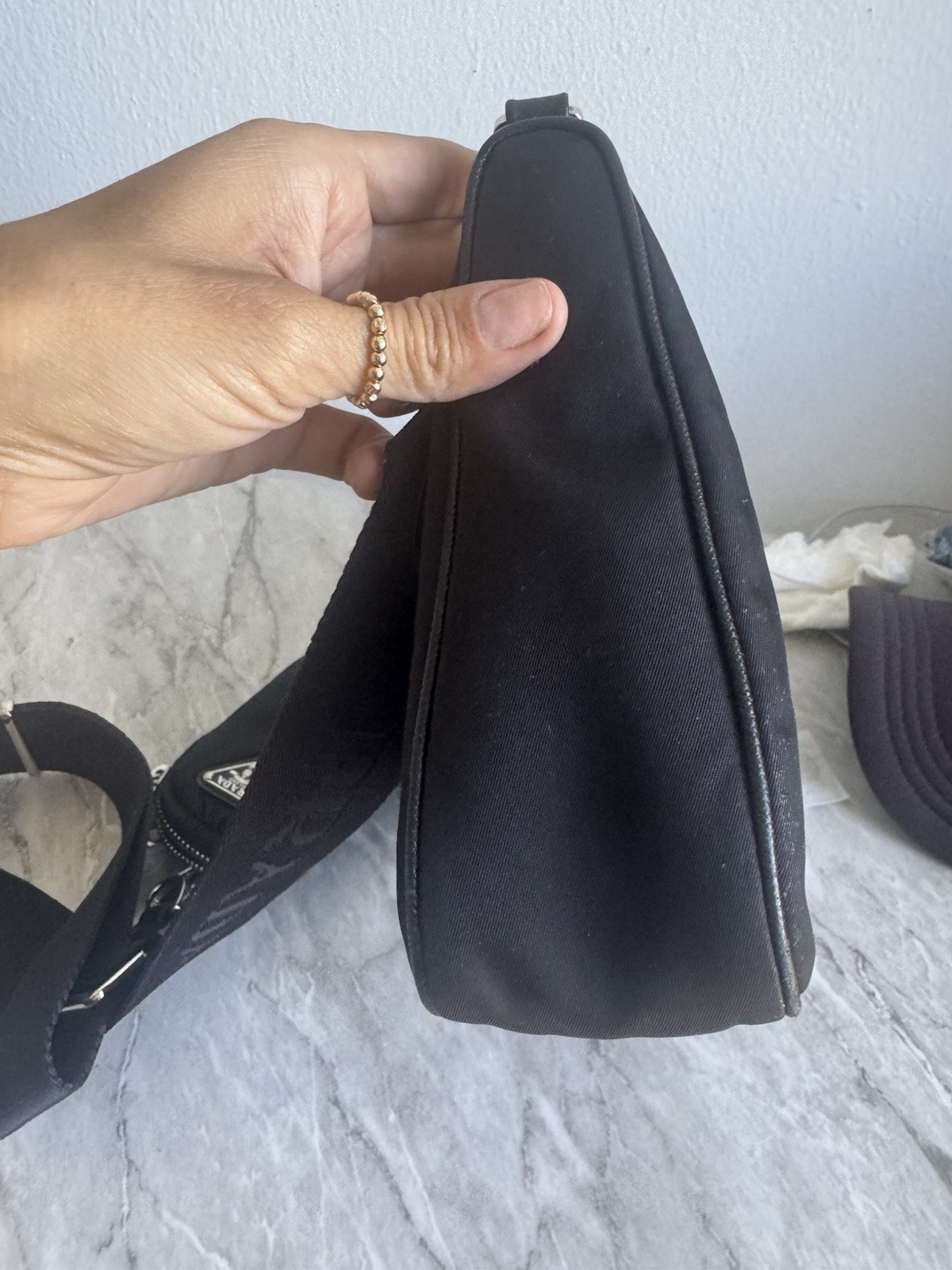 Prada Re-Edition 2005 Re-Nylon Black Shoulder Bag