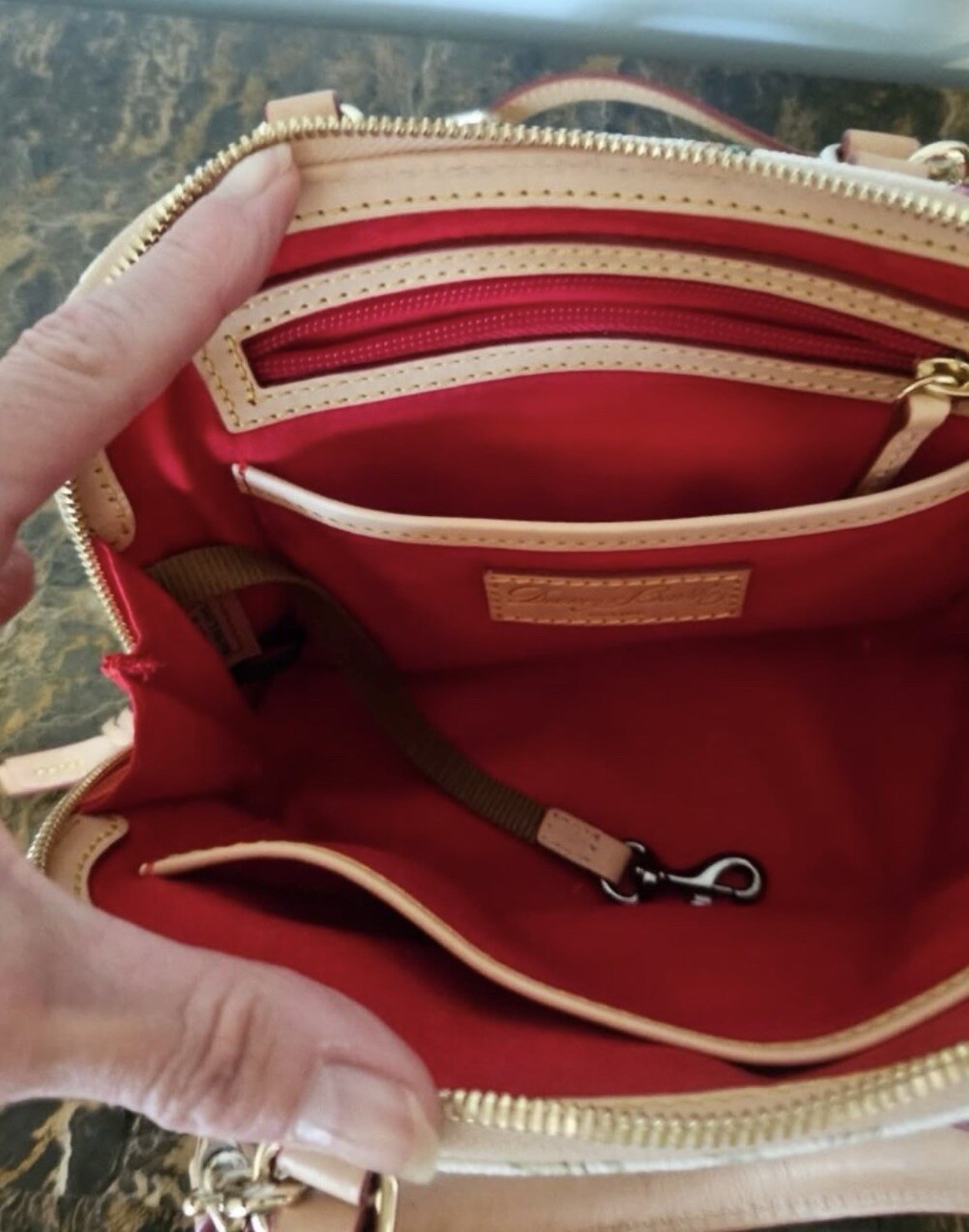 Dooney & Bourke Botanical Small Domed Zip Satchel Top Handle Crossbody Bag