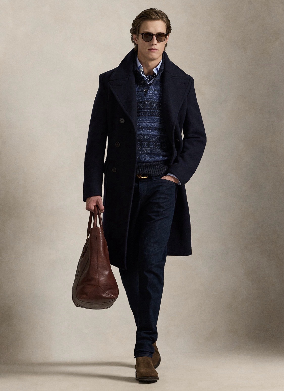 Polo Ralph Lauren Fair-Isle Wool-Linen Sweater