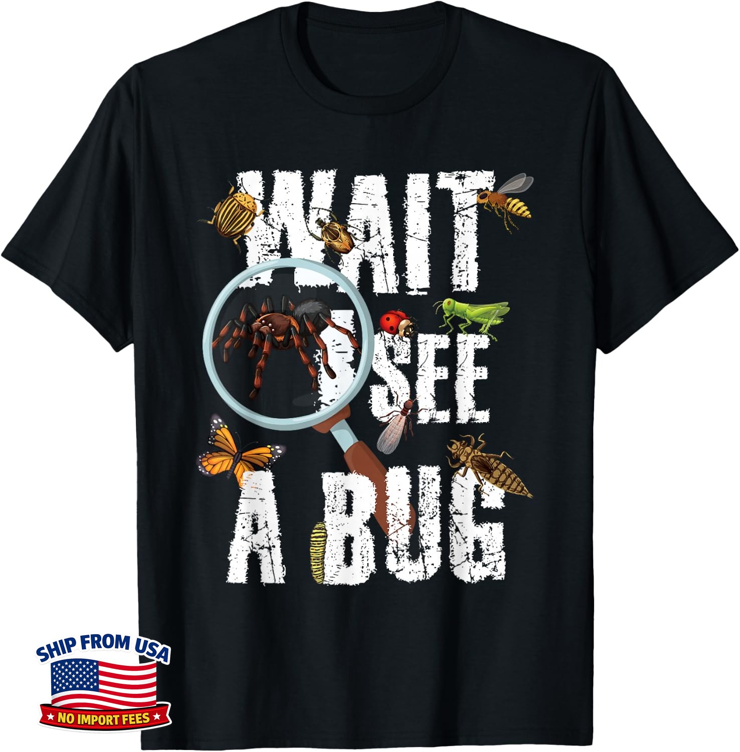Insects Of The World Bug Lover Expert Entomologist Bugs Fan Unisex T-Shirt