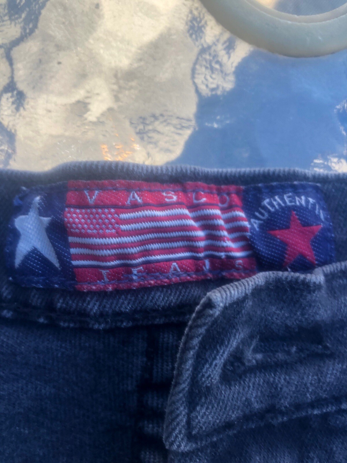 VINTAGE 90s Vasco Denim Blue Jean 15/16 Japan Fade Baggy Skate HipHop Size 28/28