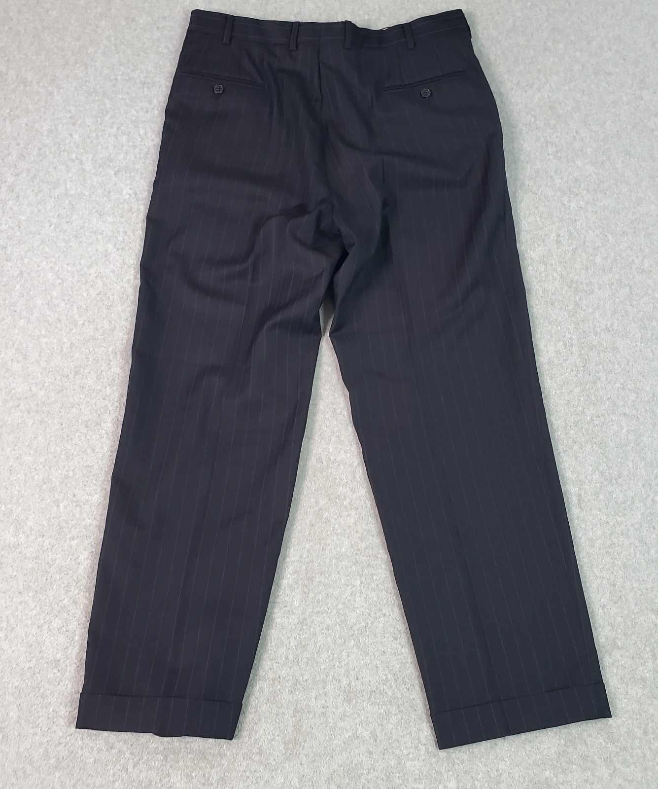 Ermenegildo Zegna Wool Suit Charcoal Pinstripe (IT 52R) Mens 42R US Pants 34X29