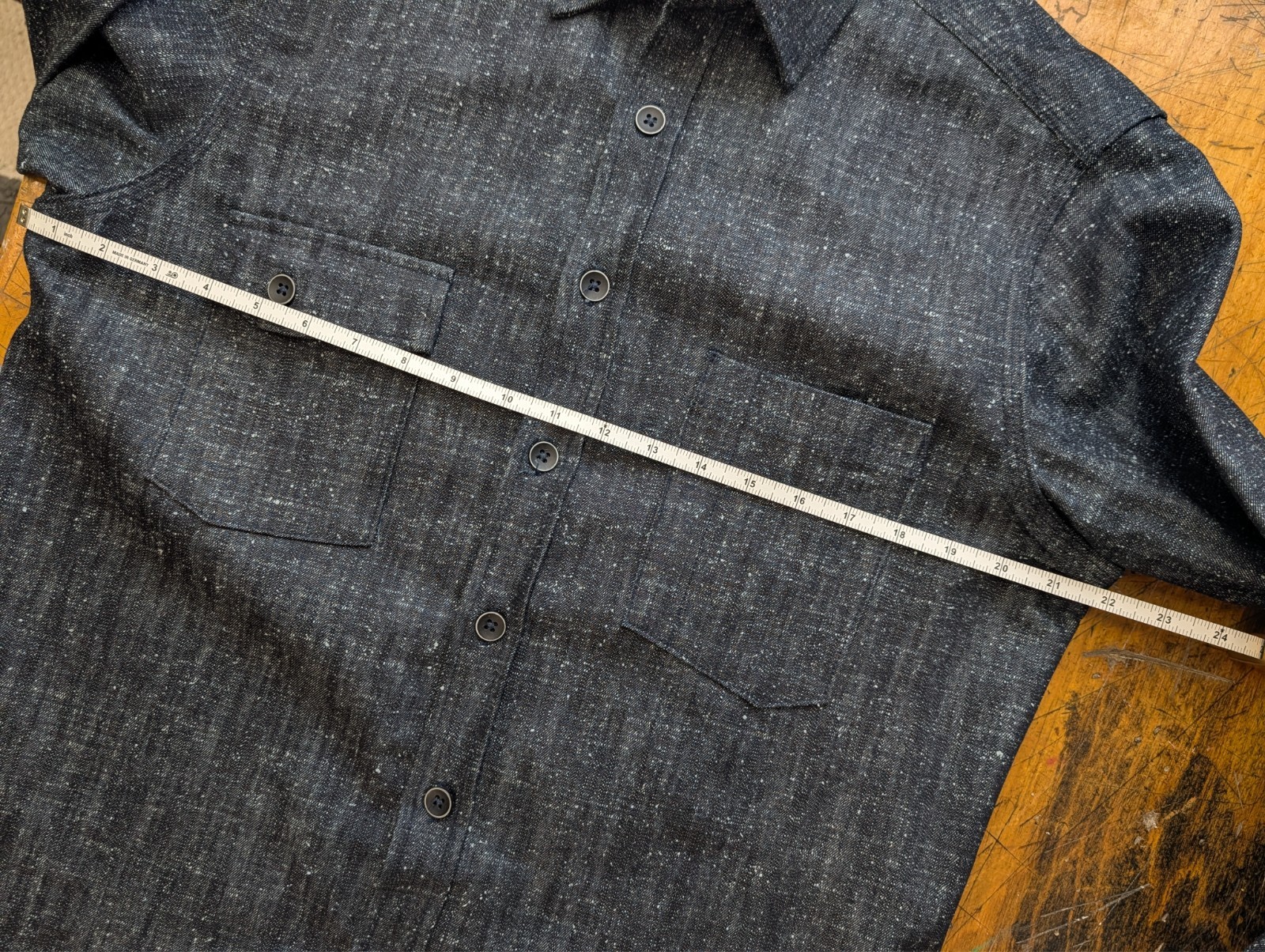 Rare Taylor Stitch The Utility Shirt in Heavy Slub Denim – Medium 40
