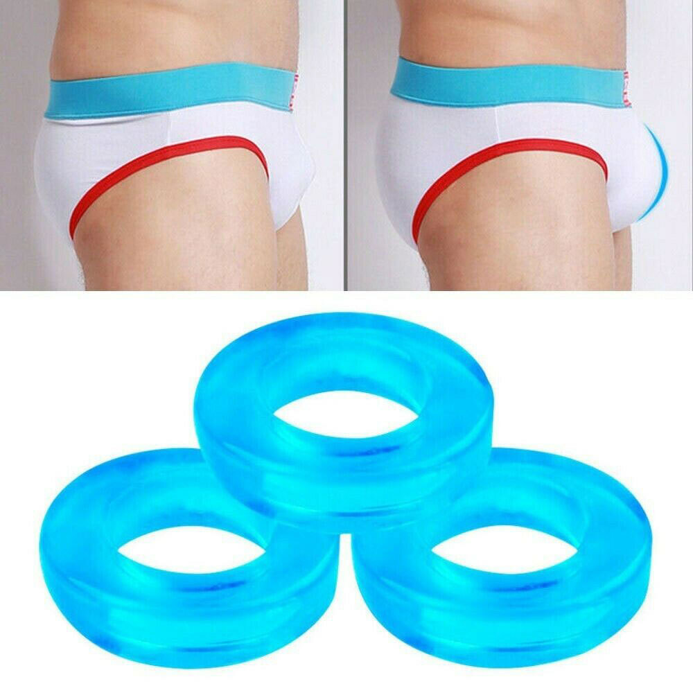 Men’s Sexy Transparent High Elastic Soft Thong C-Strap Ring Circle Underwear US~
