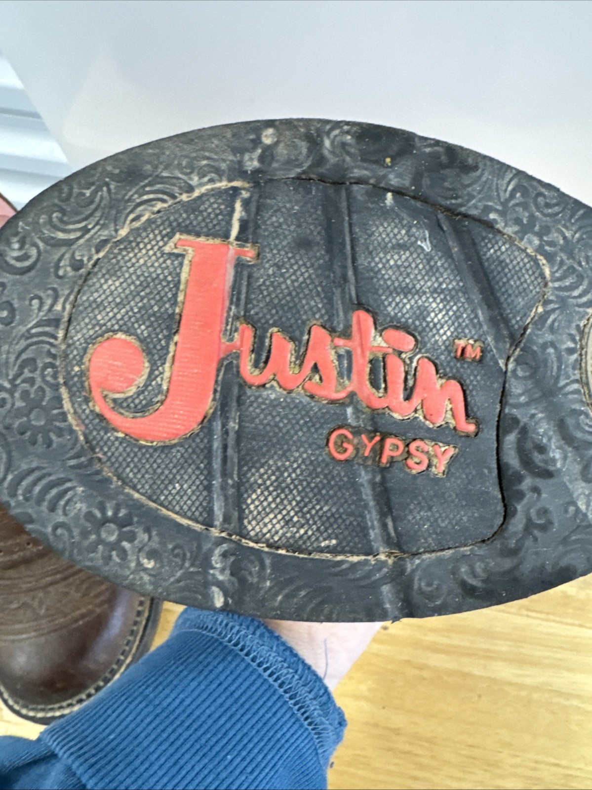 Justin Gypsy Boots Women’s Size 9 1/2 B Leather Western Ankle Pink L9901