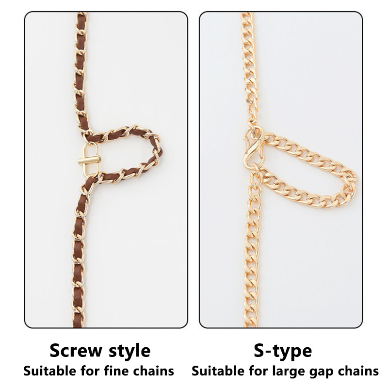 1/2/5pcs S-Type & Screw Buckle Alloy 1.1-1.3cm Metal Bag Strap Adjuster Hardware