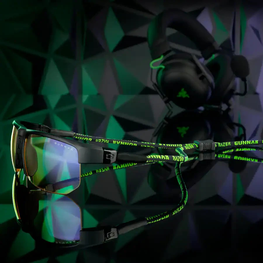 Gunnar Razer Edition Torpedo X Blue Light Gaming & Computer Glasses Onyx/Amber