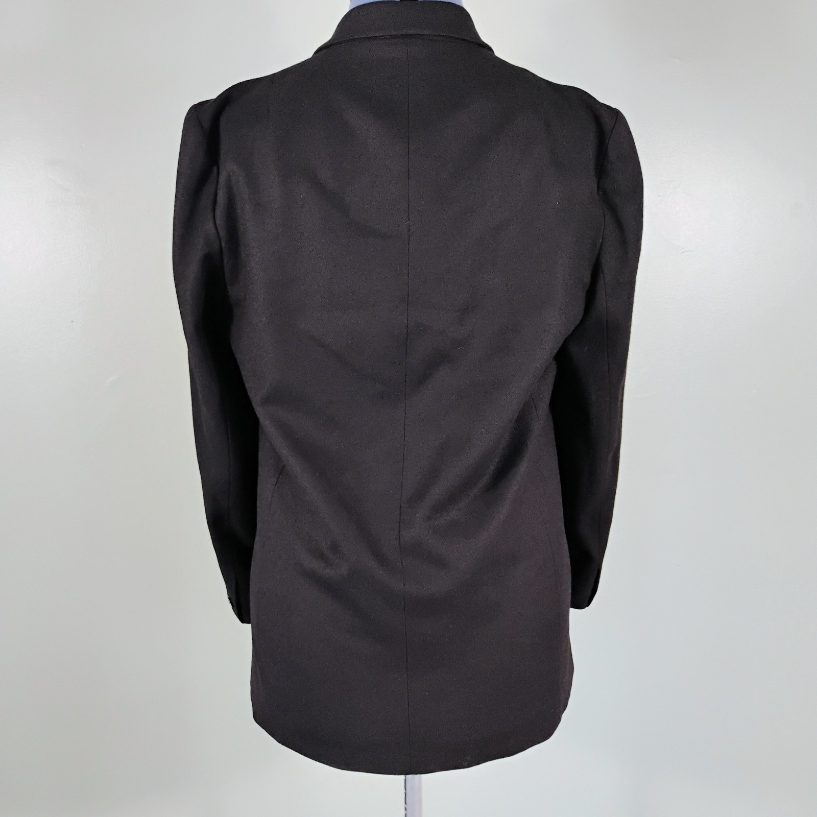 Vintage Stephen Douglas Wool Blazer Women’s Black Size 14 old money preppy chic