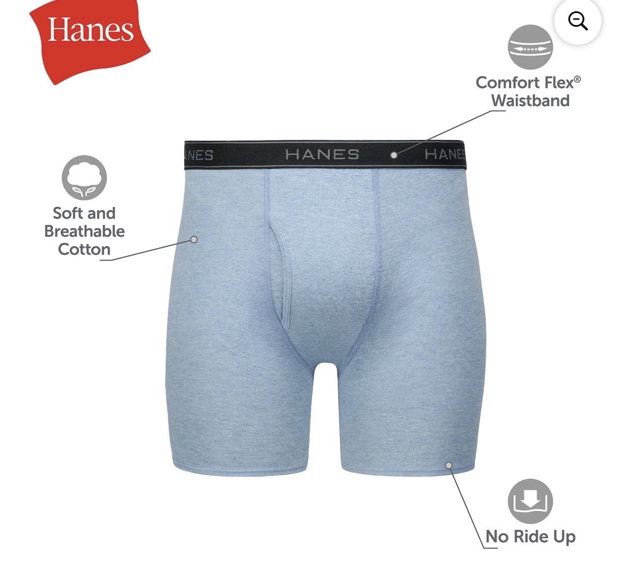 10-Pack HANES Men’s Large (36-38)Boxer Briefs Tagless Comfort Flex Waistband NWT