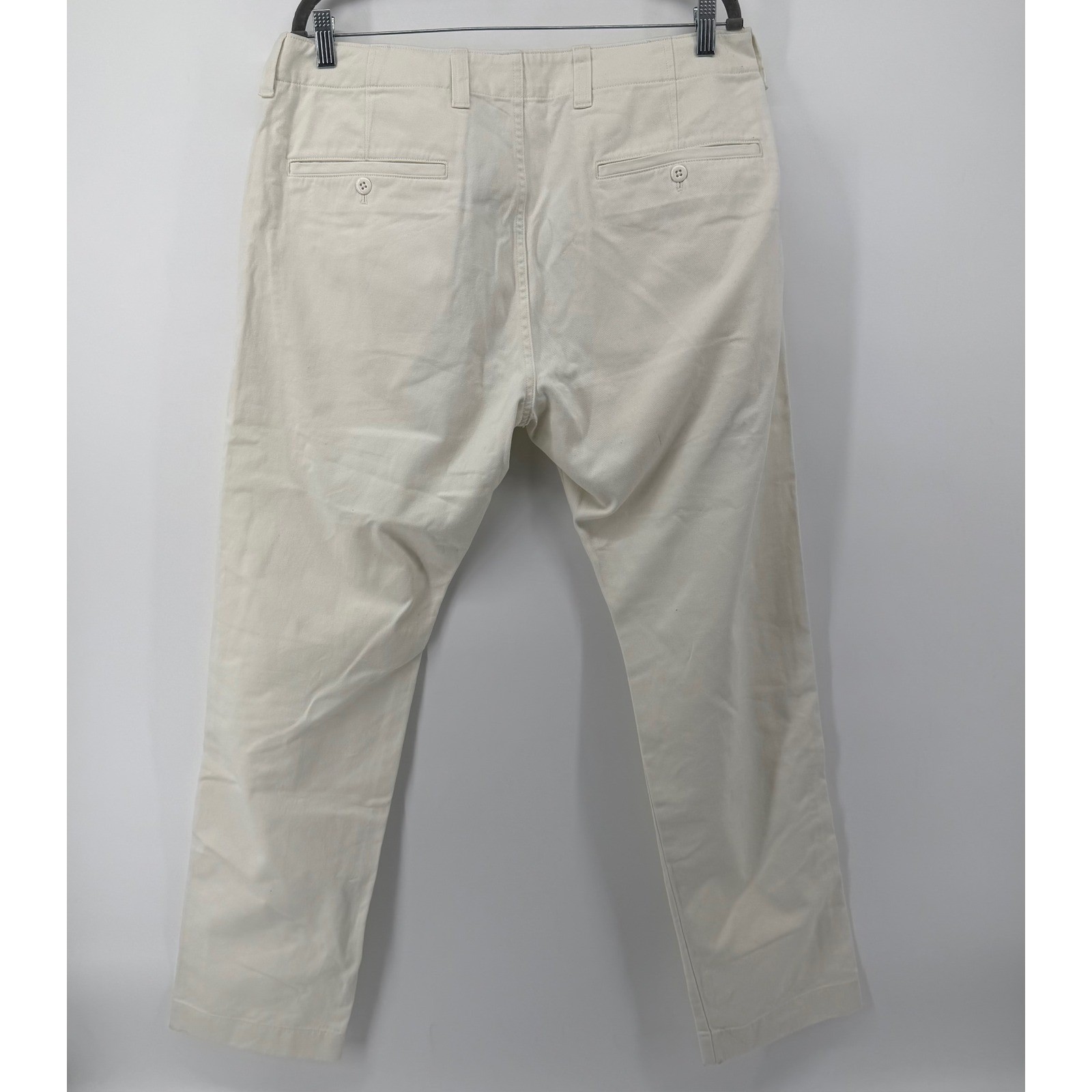 Todd Snyder Chinos Mens 36×32 Cream Straight Fit Cotton Twill Pants PA060676-800