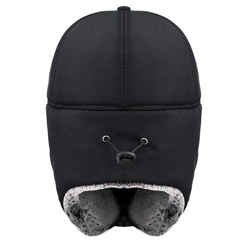 Men Winter Trapper Hat Fur Ear Flap Warm Aviator Cap Face Mask Windproof Thermal