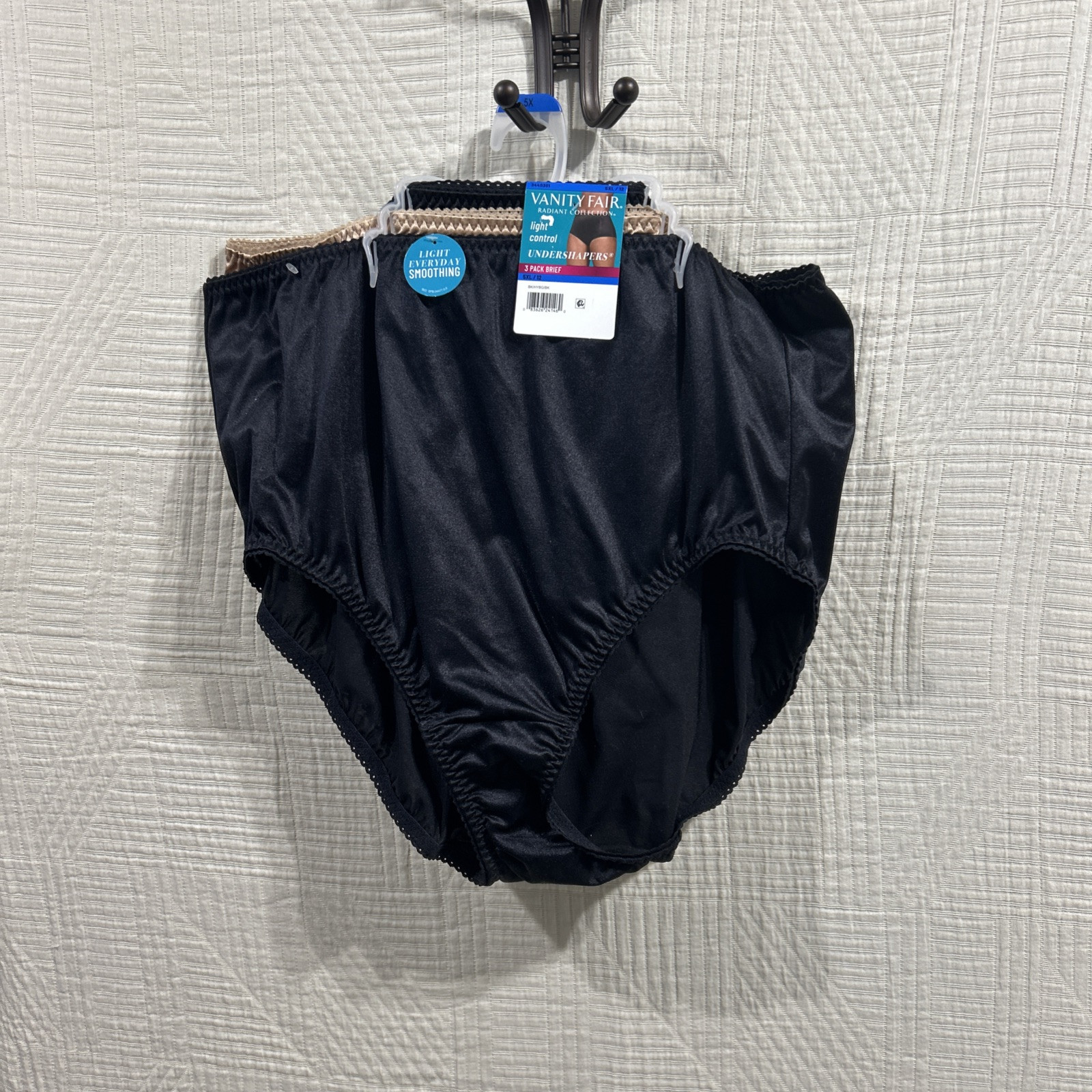 Vanity Fair Radiant Collection Light Control Under Shapers 3 Briefs 5 XL 12 New