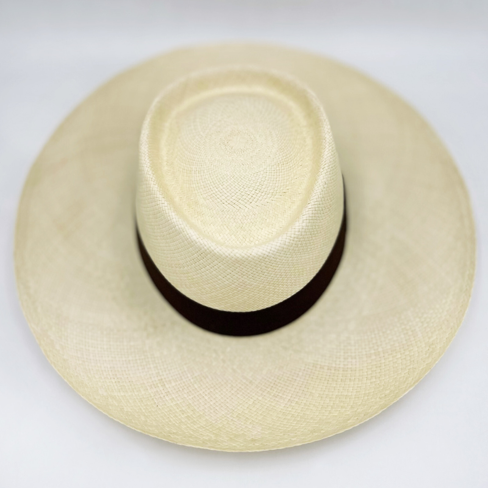 GENUINE PLANTER PANAMA HAT HANDWOVEN IN ECUADOR TOQUILLA STRAW NATURAL COLOR