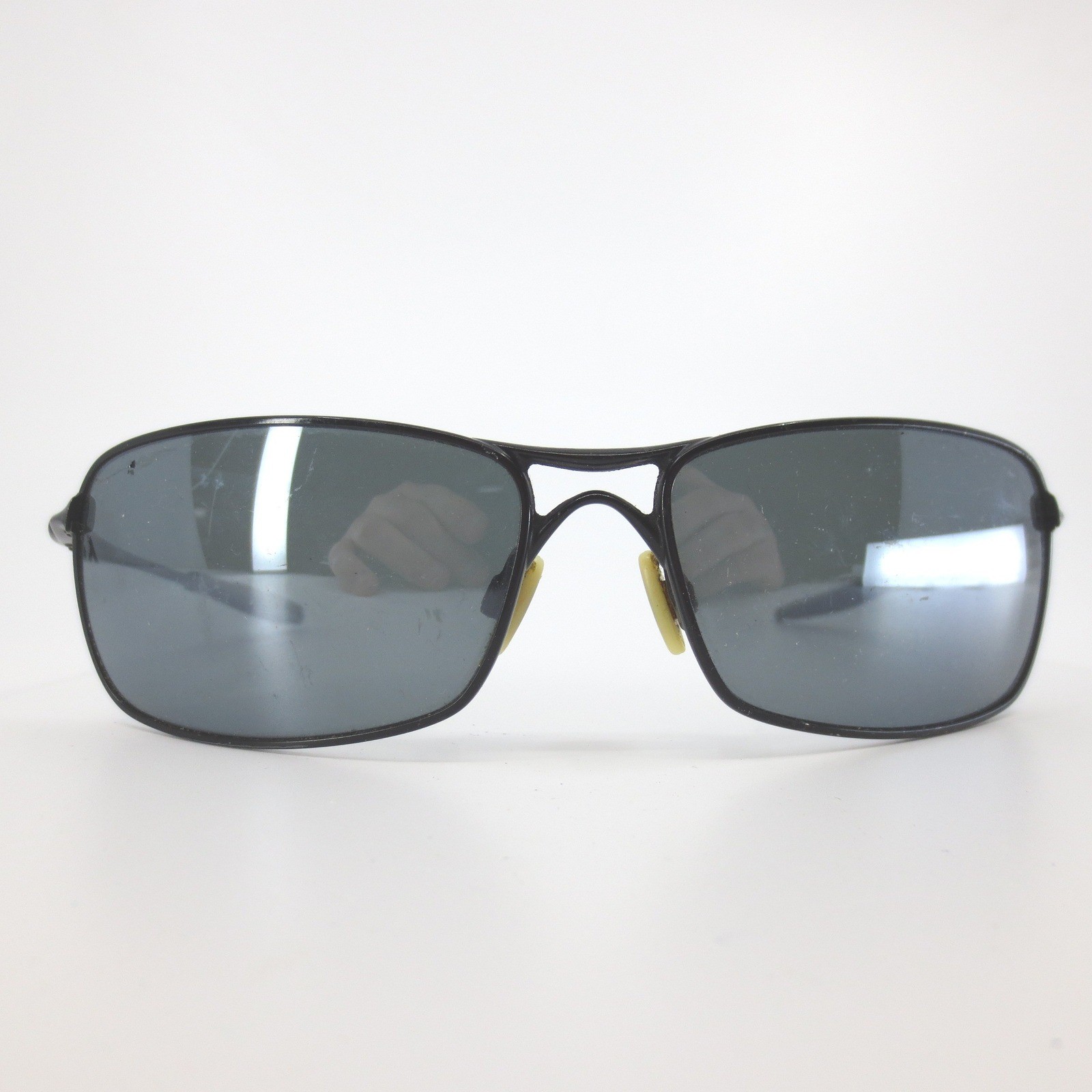 Oakley Crosshair 2.0 Sunglasses Matte Black OO4044-04 Metal Rectangular Mens