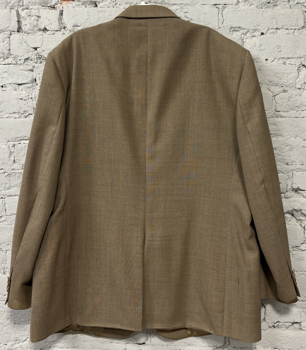 Stafford Jacket Men 48R Brown Tweed Blazer Sport Coat Polyester/Worsted Wool
