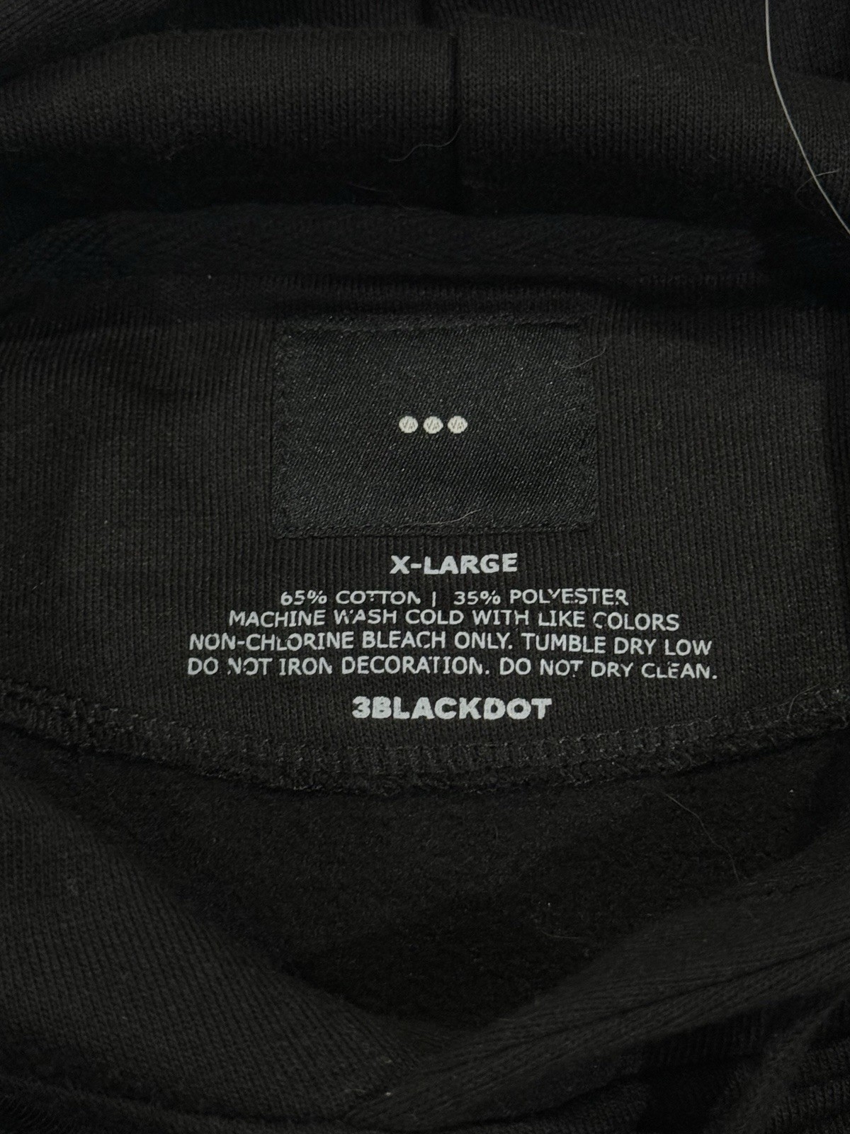 3BLACKDOT Men’s Black Fleece Vanoss Gaming hoodie Kangaroo Pocket XL