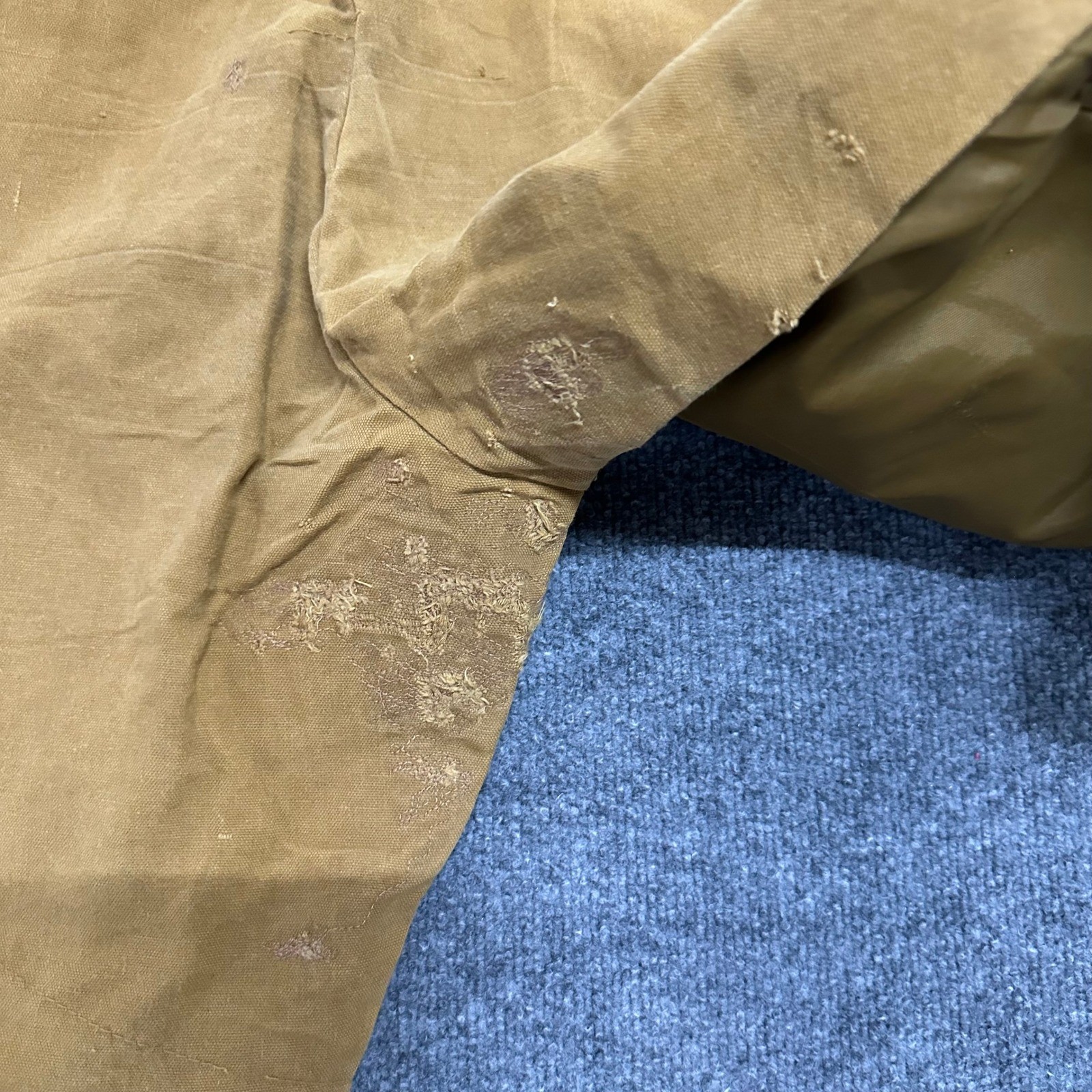 American Field Hunting Pants Mens Size 34 Brown Canvas Nylon Reinforced Vintage