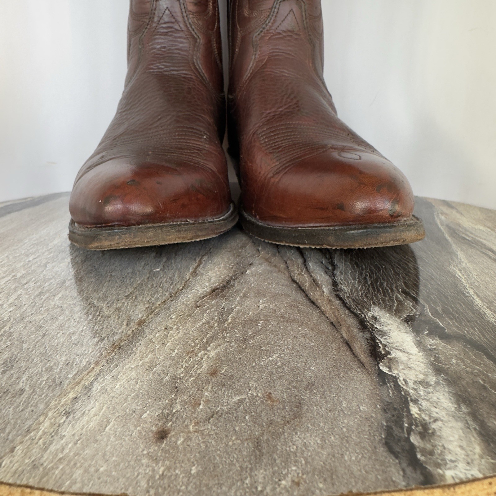 Heritage Cowboy Men 13D Brown Leather Upper Leather Sole Western Casual Workwear