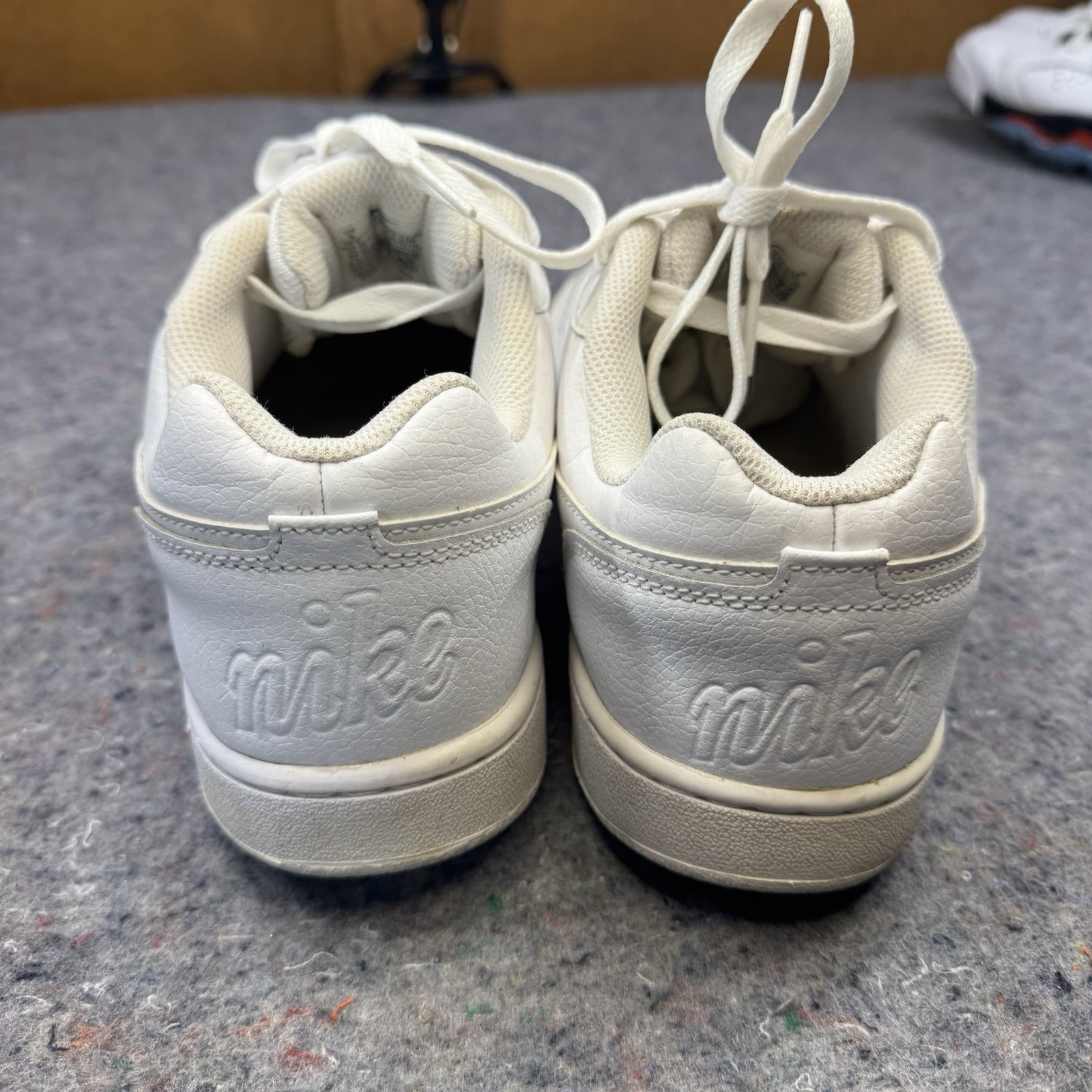 Size 10.5 – Nike Court Vision Next Nature Low Triple White