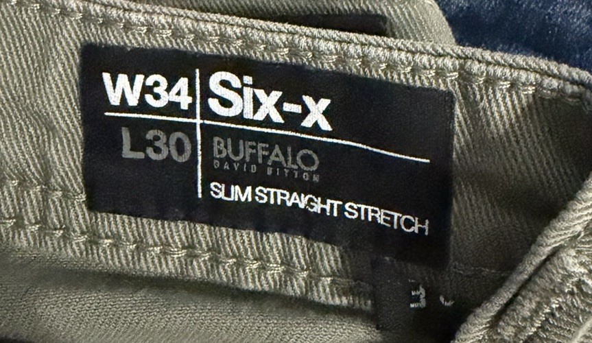 Lot of 5 Buffalo David Bitton Jeans Mens 34×30 33×30