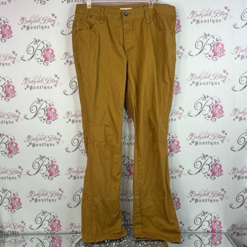 Urban Heritage pants cargo work style pants brown Tan Slim Pants