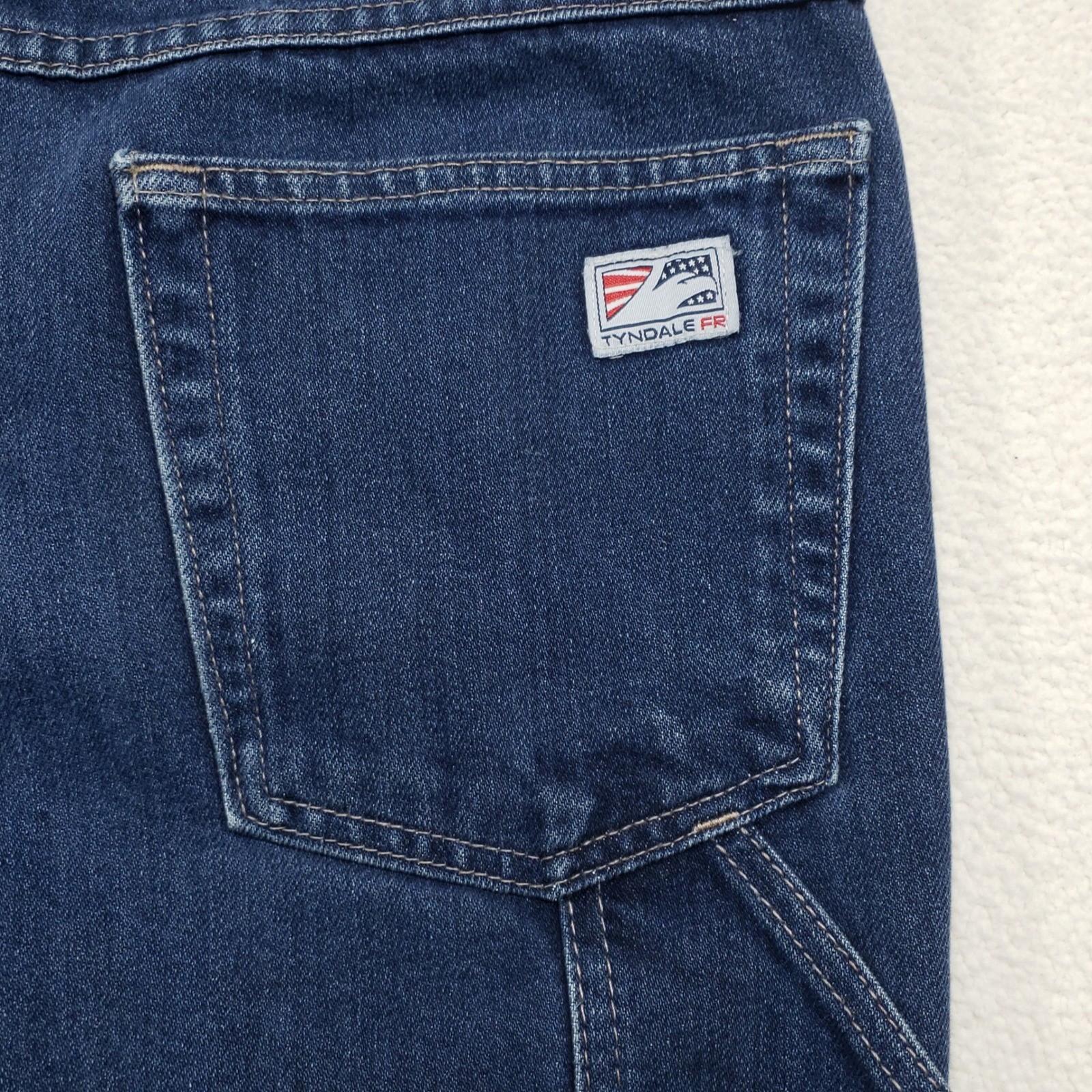 Tyndale FRMC Jeans Men 32×30 Blue Flame Resistant Carpenter Work Denim F290T