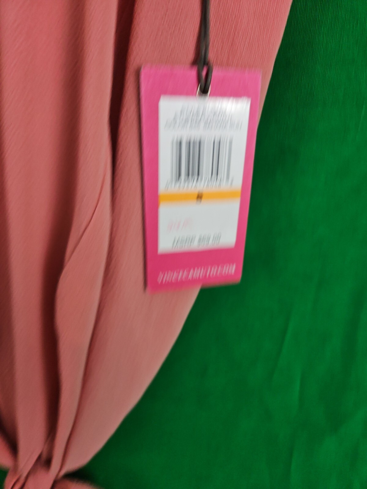 Vince Camuto Women’s Blouse Size Small Side Tie Textured Color 645 Sahara Sun