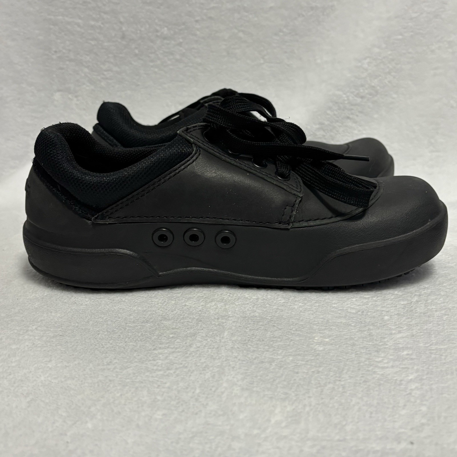 Crocs Velocity Lace Up Work Shoes Black Slip Resistant M7 W9