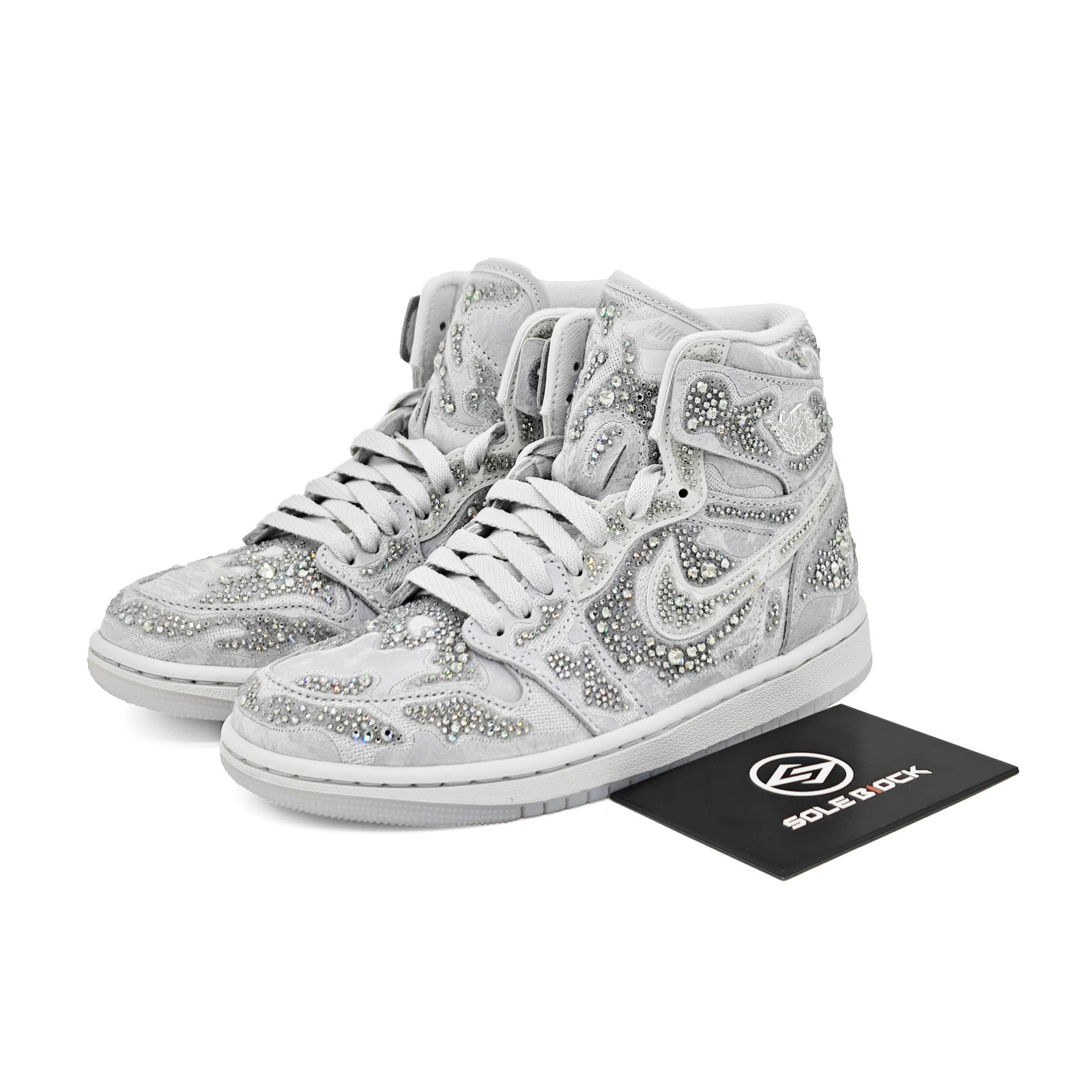 Swarovski x Air Jordan 1 High OG “Vast Gray” Womens HF6248-002