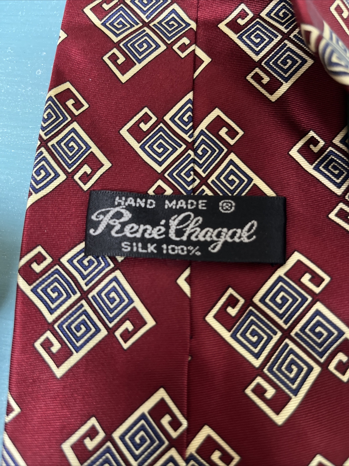 Mens Silk Rene Chagal Tie – 100% Silk Hand Made Classic 57-60” Ties