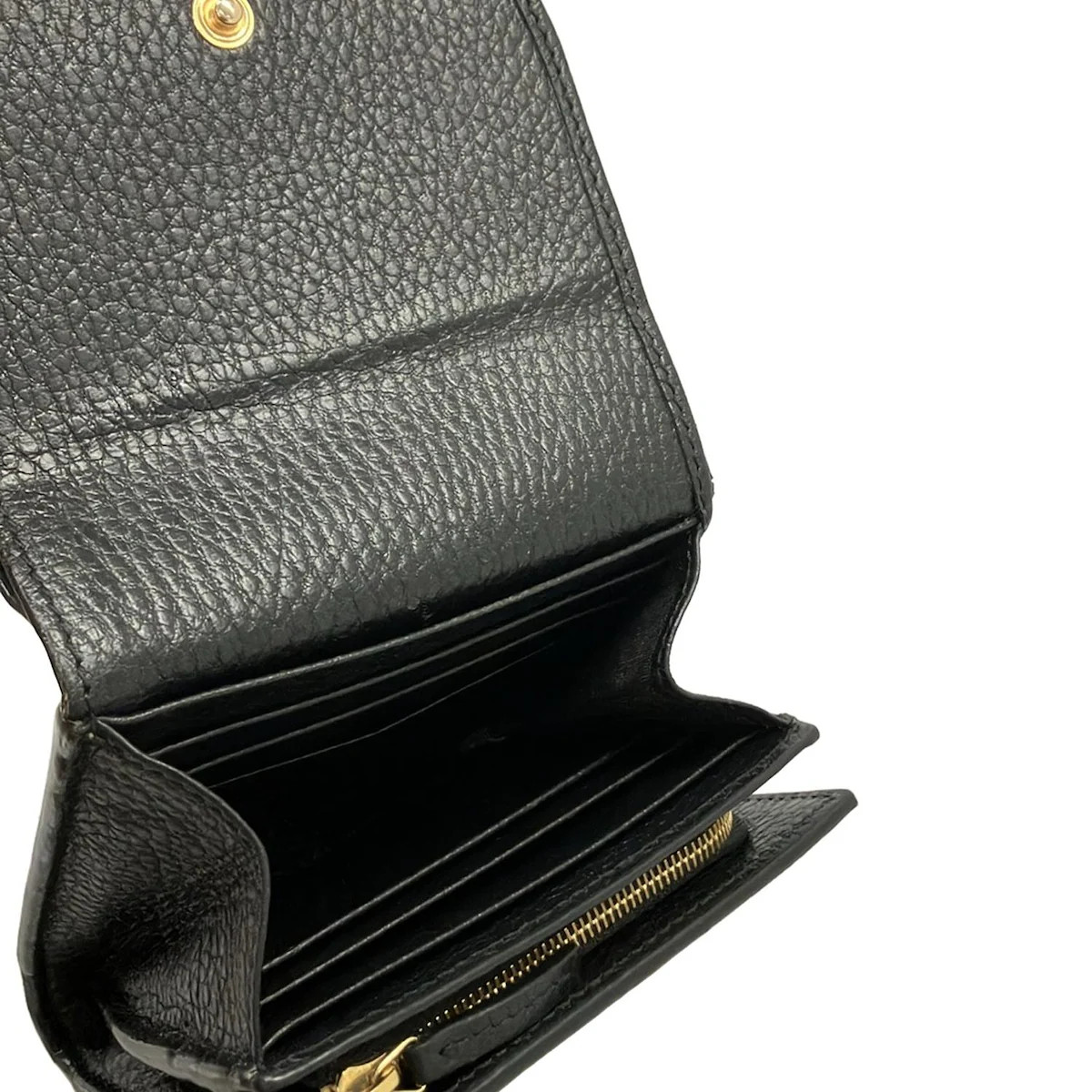 GUCCI GG Marmont/GG Plus/GG Supreme 598587 Black Beige Khaki PVC Leather