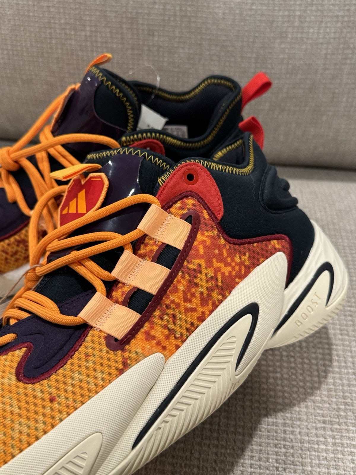 【RARE】Adidas Men’s BYW Select X Aral Cru Acid Orange Gold Basketball Shoes SZ 11