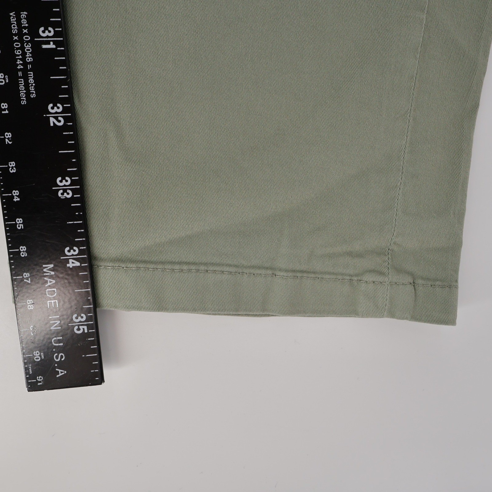 Canali Drawstring Waist Chino Stretch Pants Sage Green Mens XL Fits 36″ IT 52