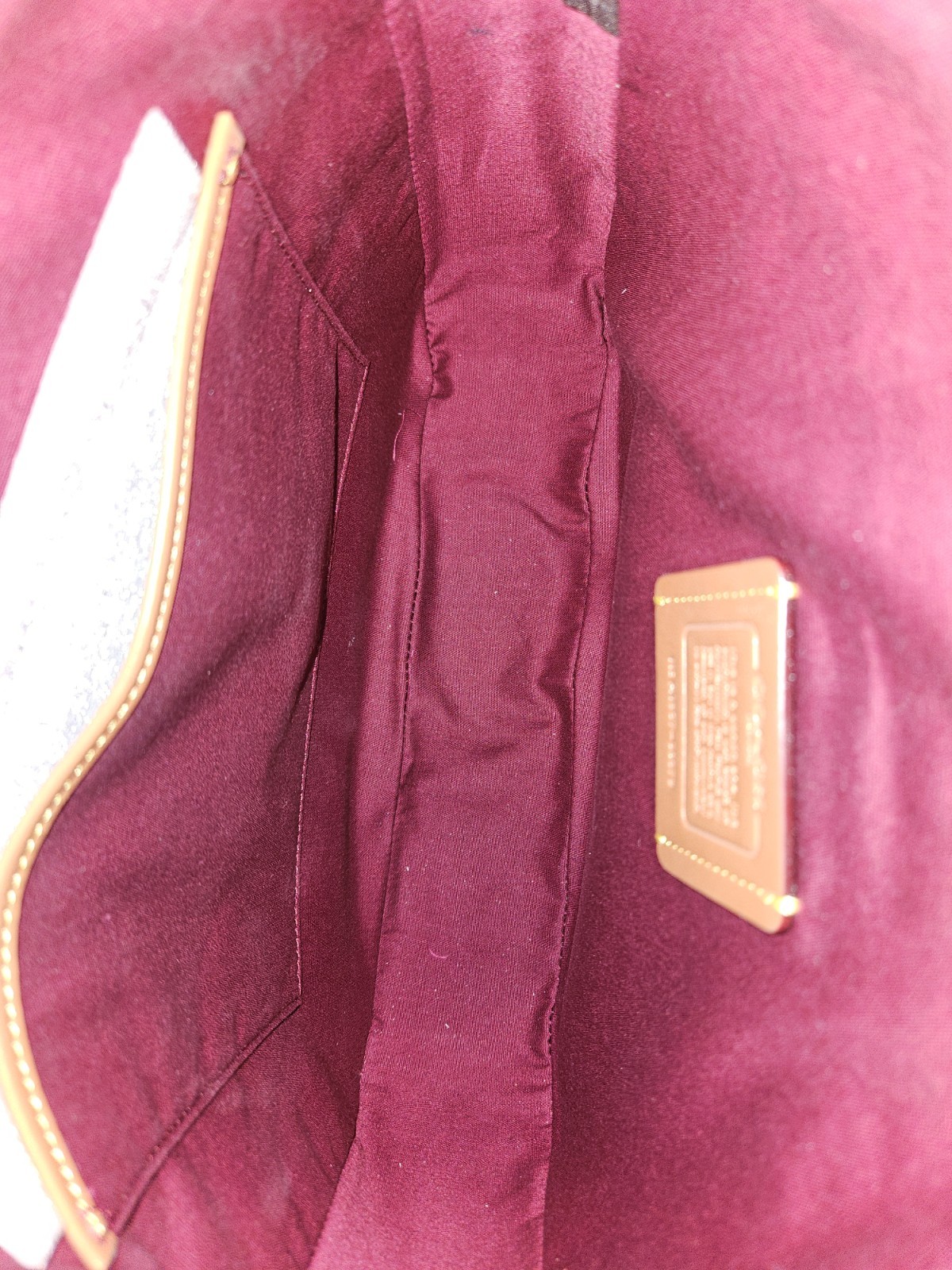 Coach Chaise Signature Logo Brown