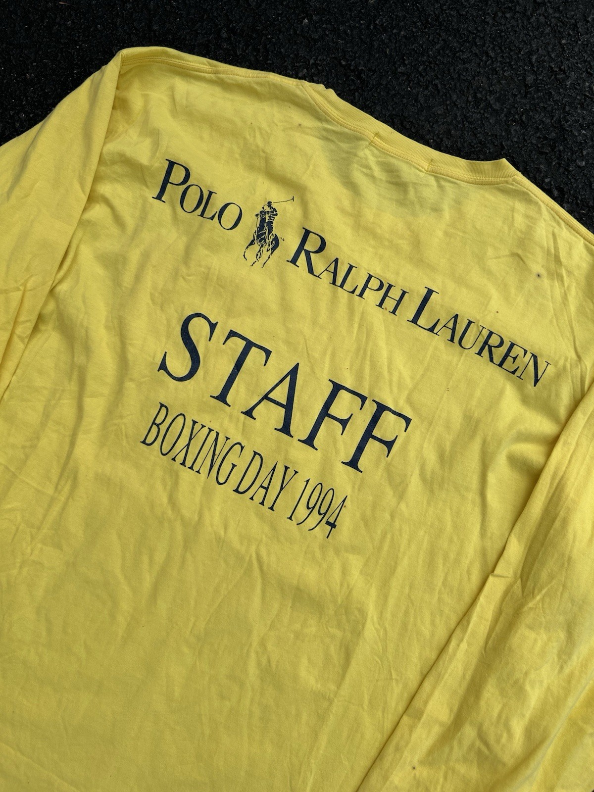 Vintage 90’s Polo Ralph Lauren Boxing Day 1994 Staff Shirt Size Large VERY RARE