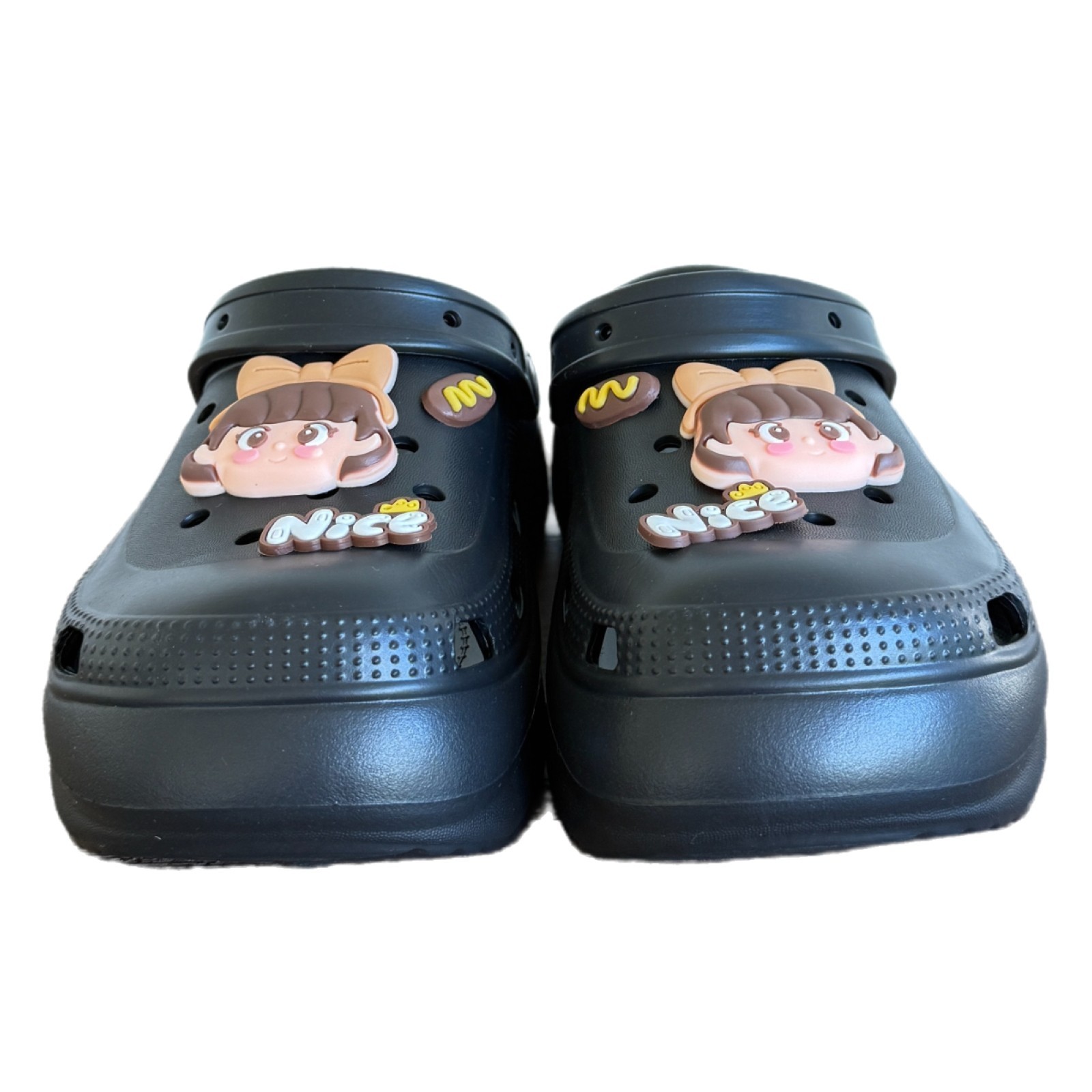 Women Platform Clogs Soft Sole Sandals NonSlip Cartoon charms Girl Slipper Shoes
