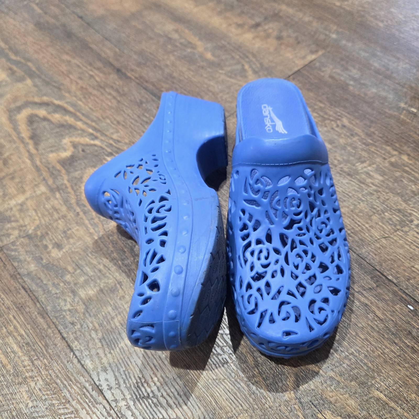 Dansko Pippa Molded Clog Shoe Open Back Comfortable BLUE Size 39 8.5/9