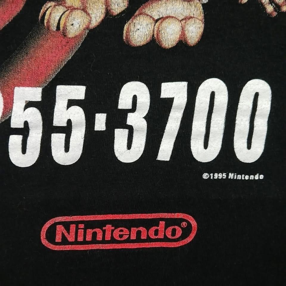 Vintage 95 Rare Nintendo Busted System Diddy Kong Donkey Kong T-Shirt Black XL