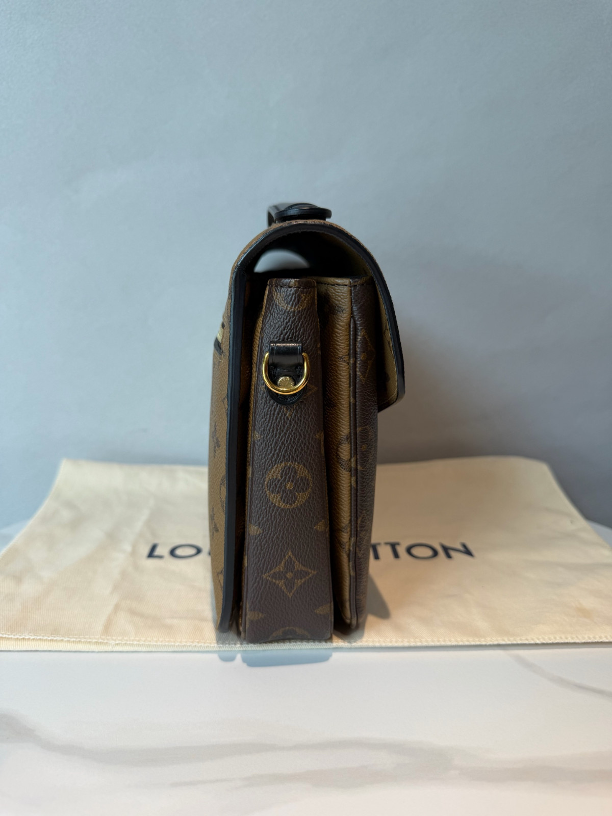 Authentic Louis Vuitton Pochette Metis Coated Canvas Crossbody Caramel eBay AG