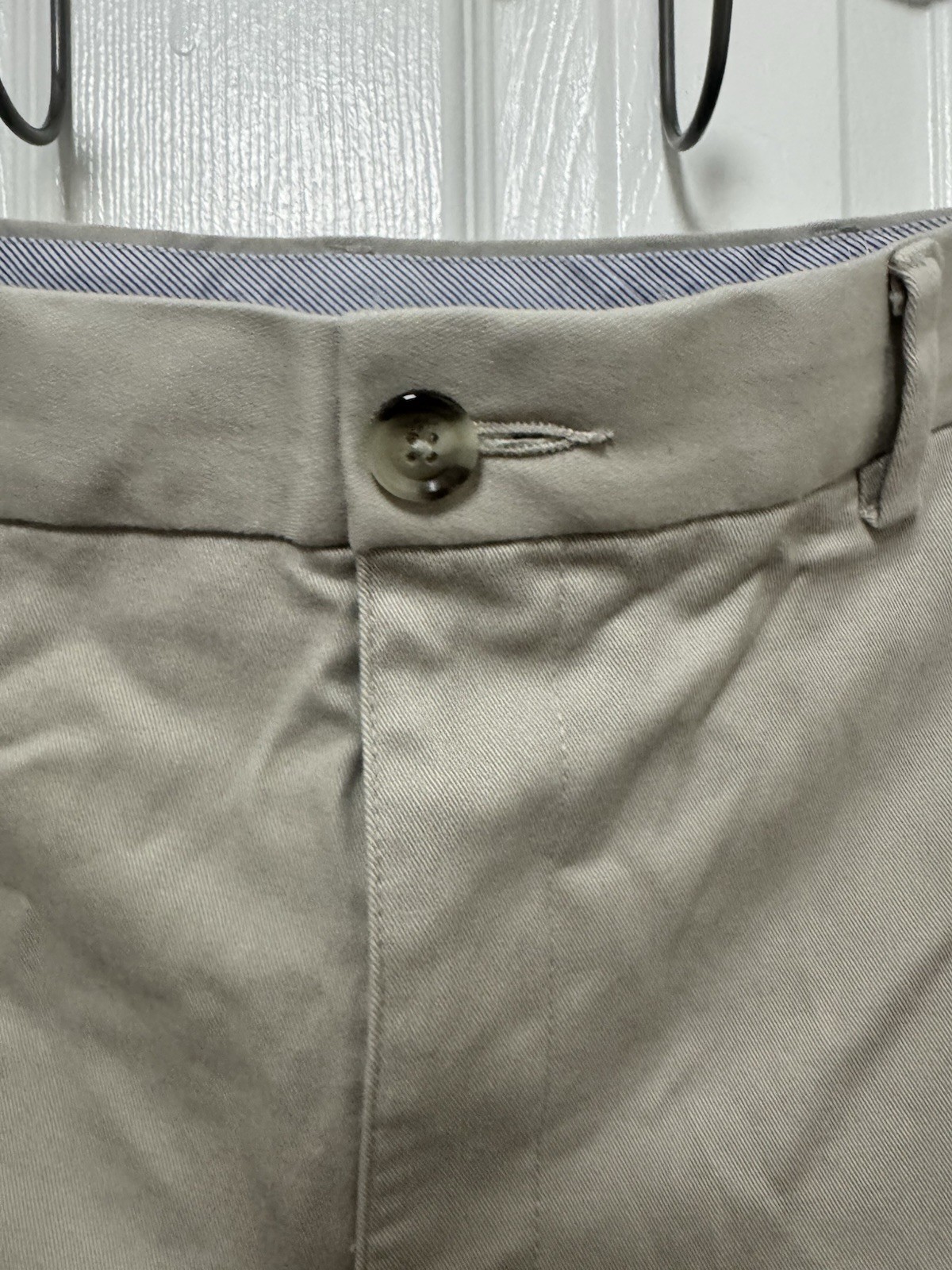 Savane Mens Tan Pants 36×29 98%cotton 2%elastane Flat Front Straight