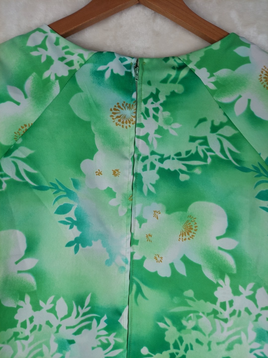 VTG 60s Malihini Hawaii shift/day dress Womens 6 Green Summer Occasions Resort