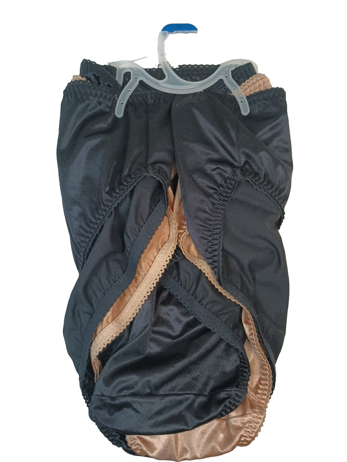Vanity Fair Undershapers Panties 3 Pair Size 5 XL New 2 Black and 1 Nude