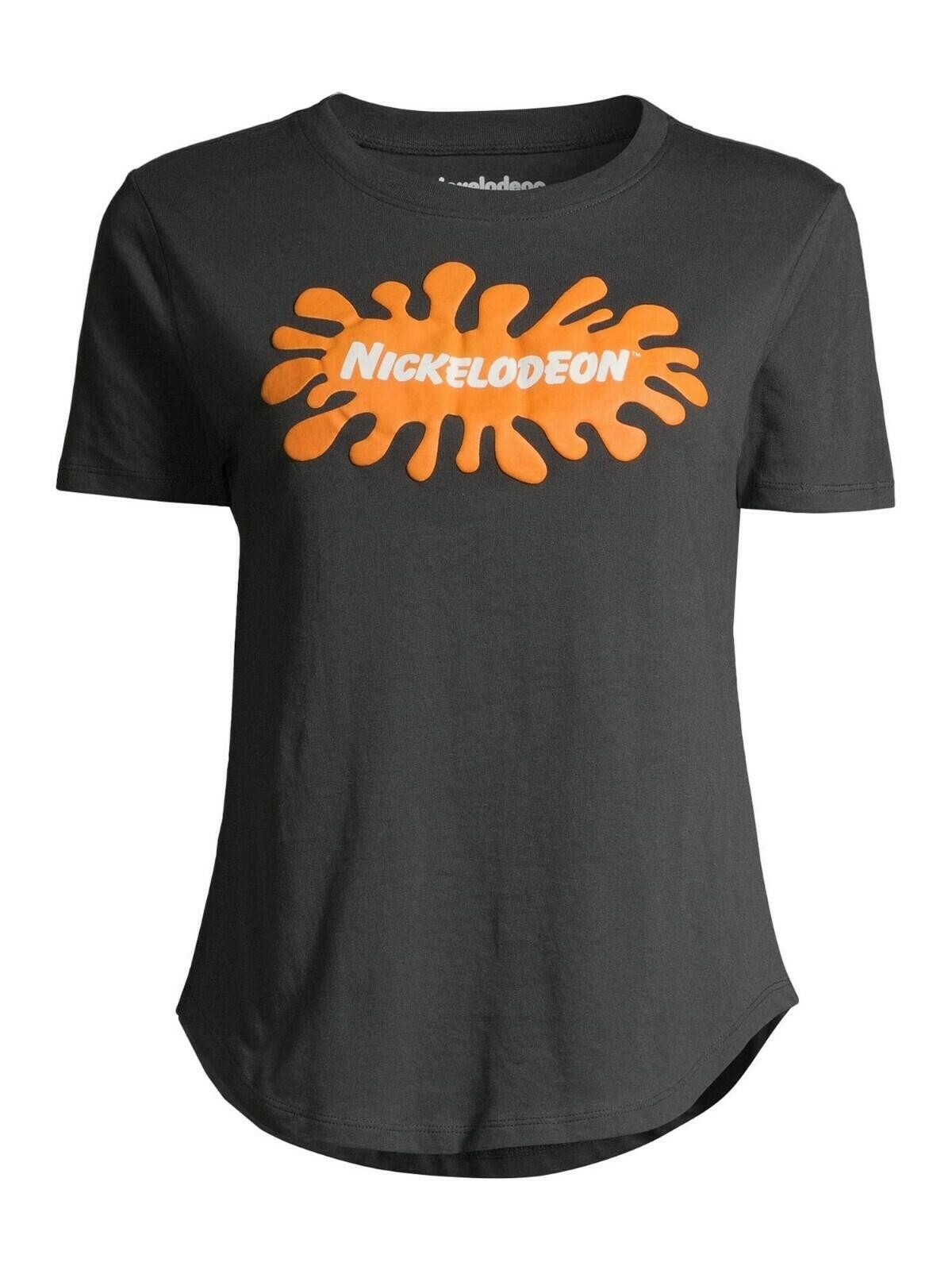 Splat Nickelodeon Nick Toons Juniors’ Graphic Logo T-Shirt Size X-Large