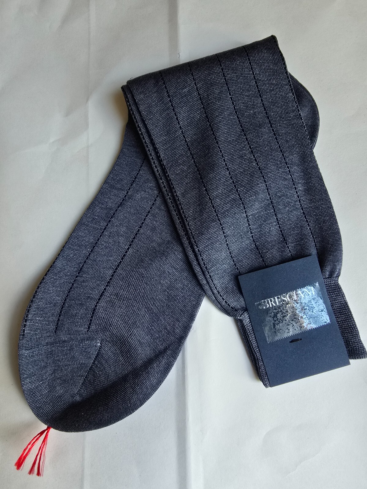 New Bresciani Midcalf 100% Cotton Dress Sock Size Medium 8-10 Choose Color