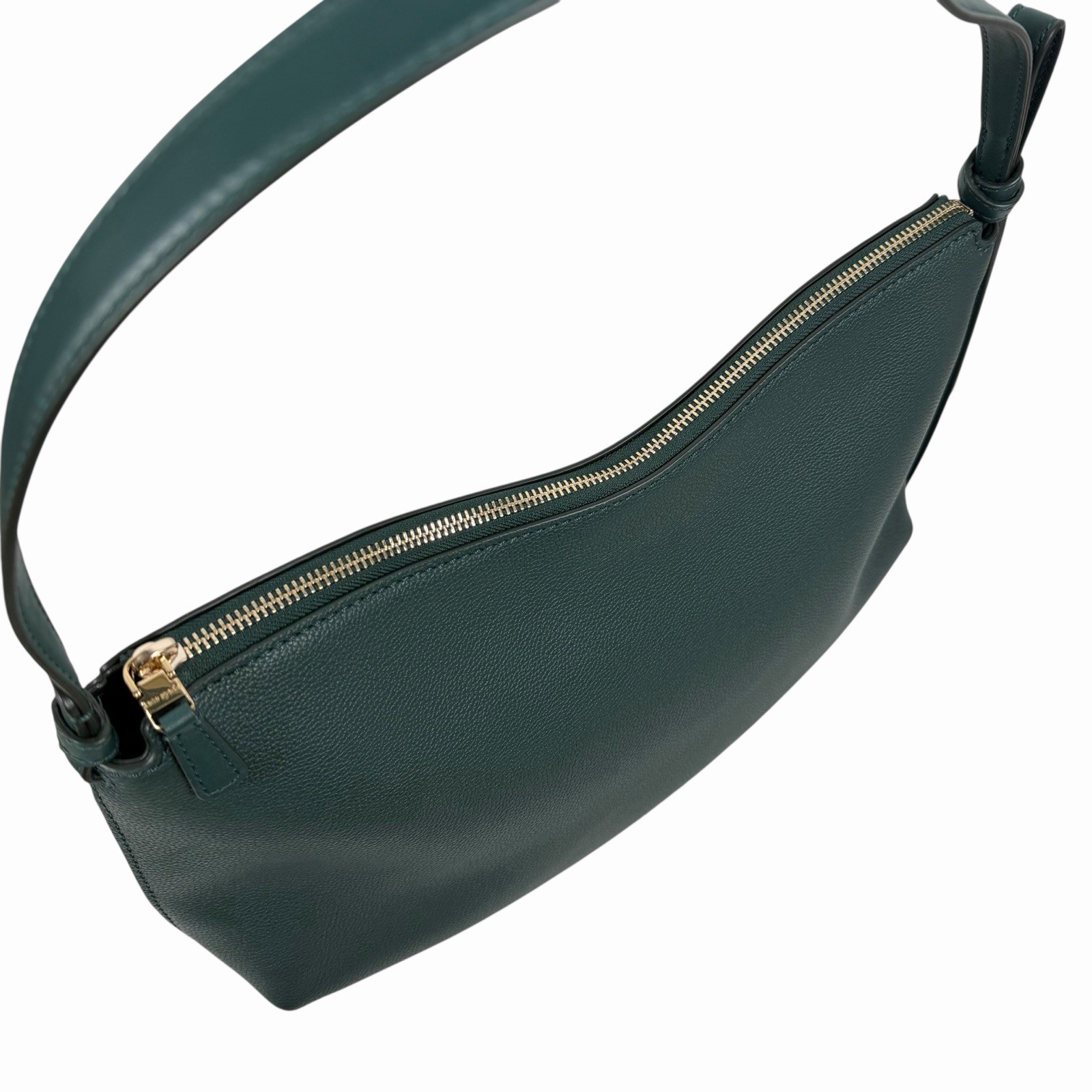 Kate Spade Loop Large Shoulder Bag Pebble Leather Midnight Green Women
