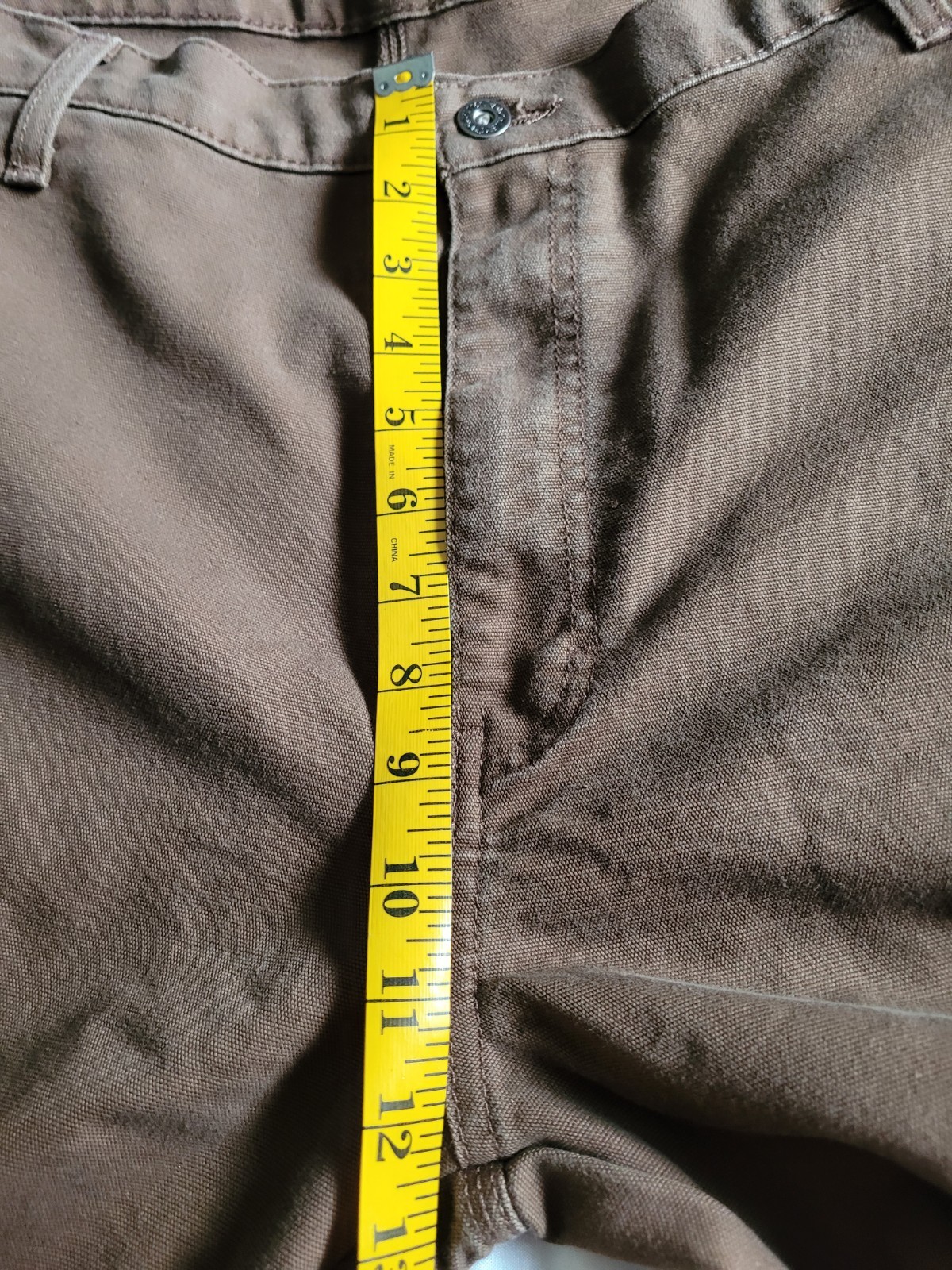 Dickies Mens Tan/Brown Carpenter Cargo Utility Work Pants Zip Closure Sz 40×30