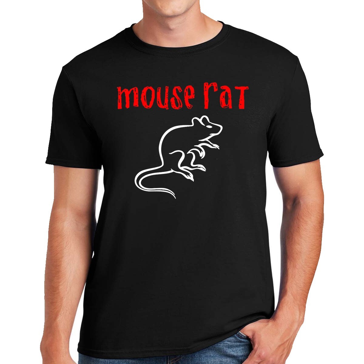 Mouse Rat T Shirt Mens Funny Rats Joke Novelty Design Gift Present Tee