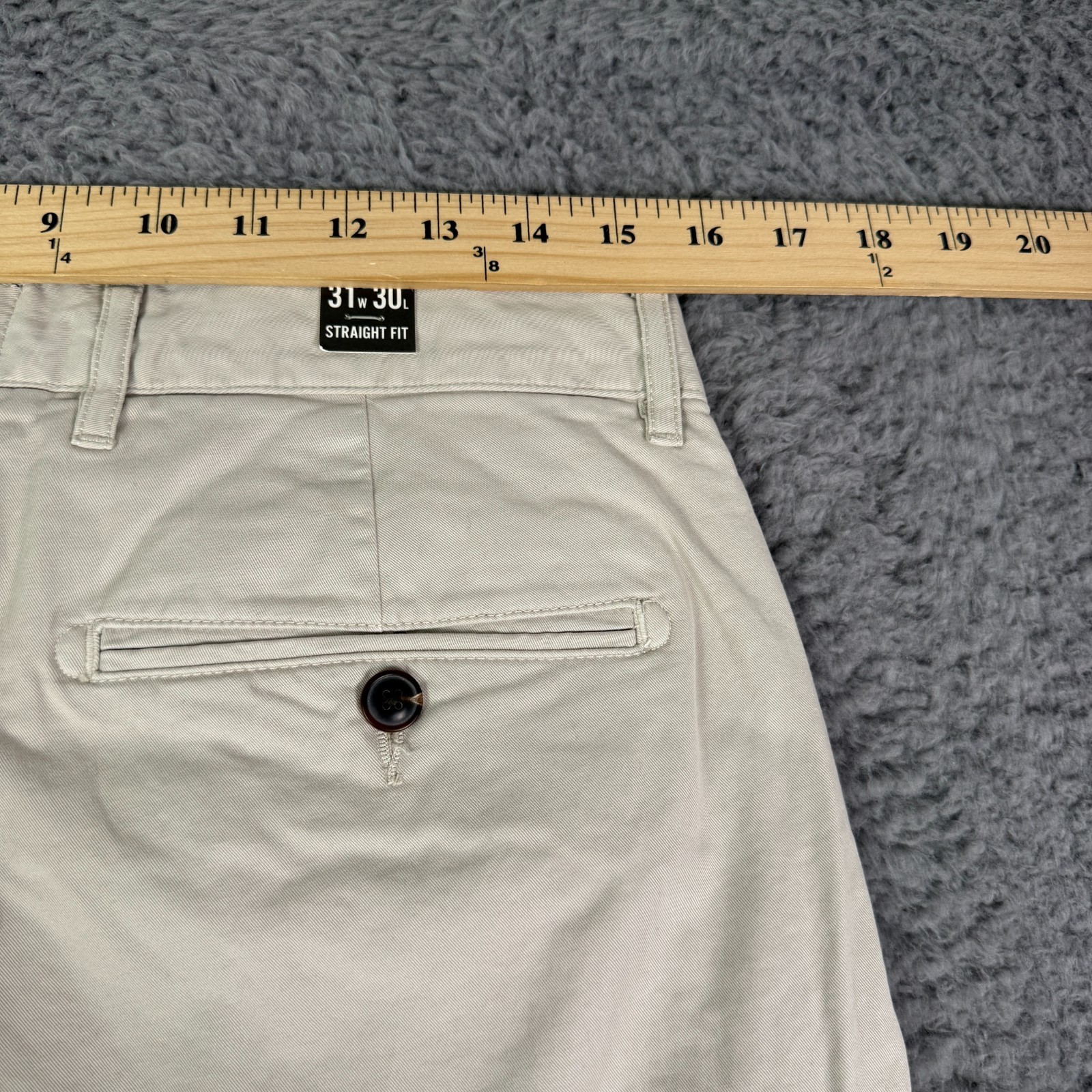 Todd Snyder Pants Mens 31×30 Bone Khaki Tab Front Chino Straight Fit Stretch NEW