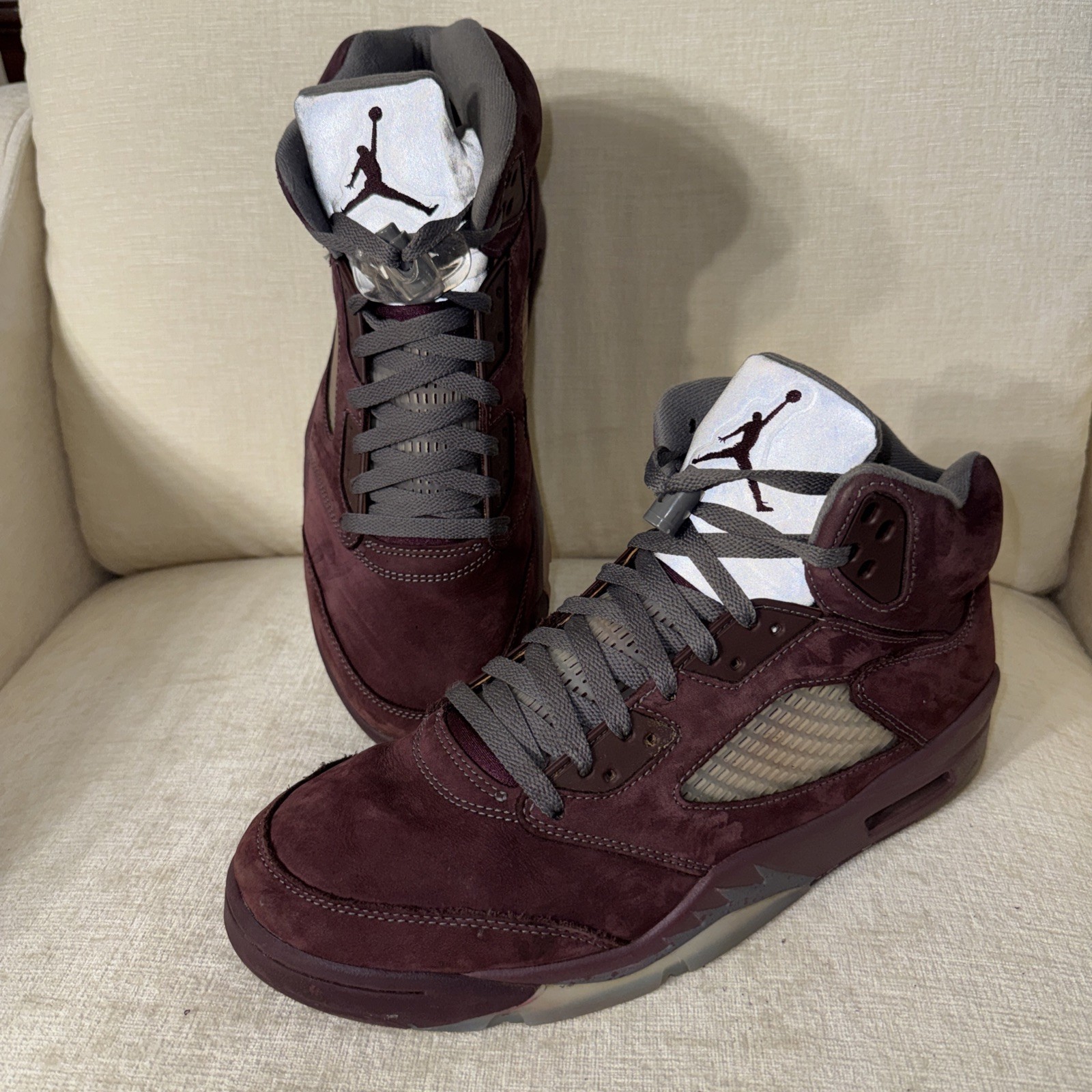 Jordan 5 Retro Burgundy 2023 Mens Size 11.5 DZ4131-600 Deep Burgundy Silver
