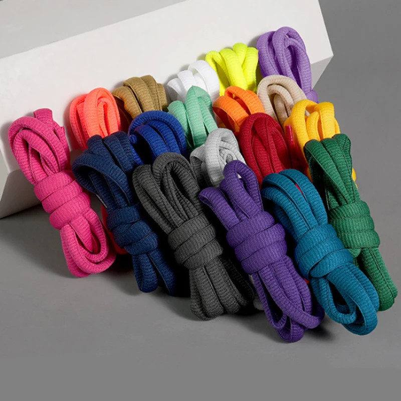1Pair/3Pair 0.9cm Half-Round Shoelaces Sports Shoelaces Semicircular Shoelace Hi